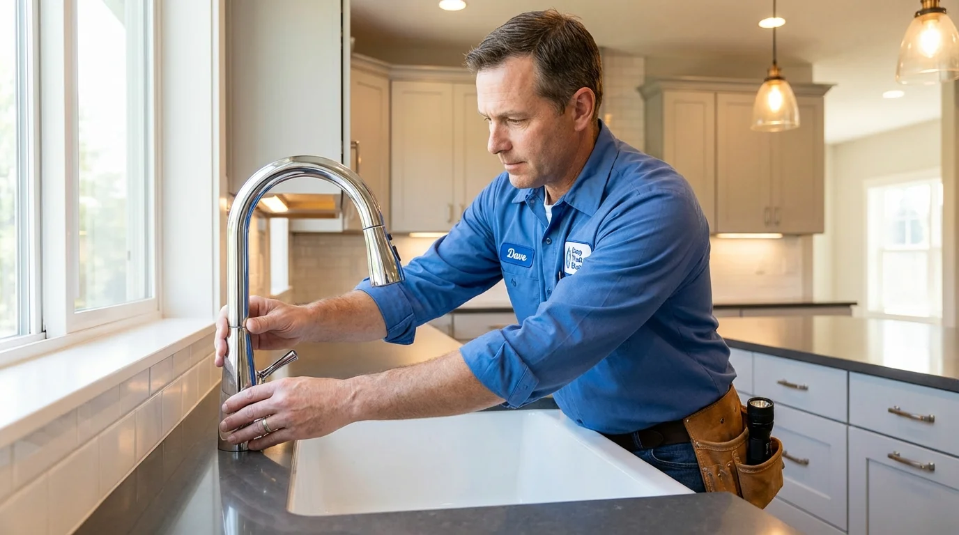 Kitchen faucet installation by Johns Plumbing LLC in Neligh